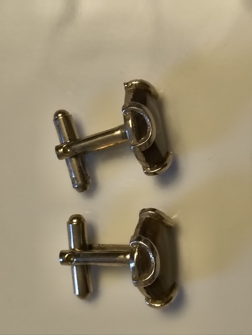 Vintage MCM Agate Cufflinks - Picture 5 of 7